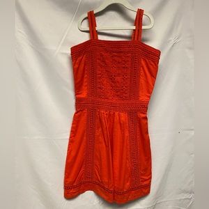 Scotch & Soda orange dress with adjustable straps, size 12